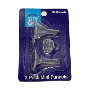 sprayco on the go Flight travel 3 pack mini funnel  Liquids Bottle Gardening